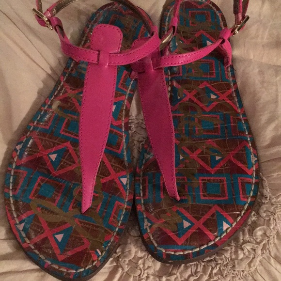 Like new Sam Edelman pink Gigi Sandals - Picture 2 of 3